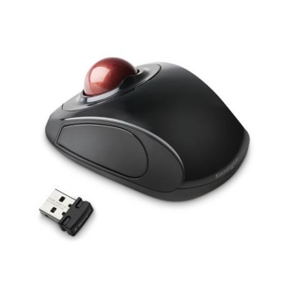 Egér, vezeték nélküli, optikai, trackball, USB, KENSINGTON "Orbit™ Mobile"