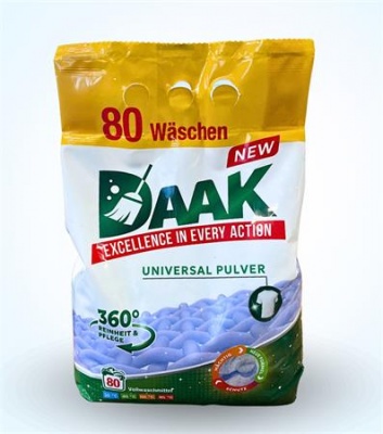 Mosópor, univerzális, 80 mosáshoz, 4,8 kg, "Daak"