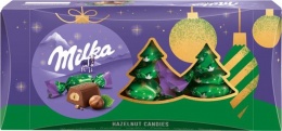 Szaloncukor, 255 g, MILKA, mogyorókrémes